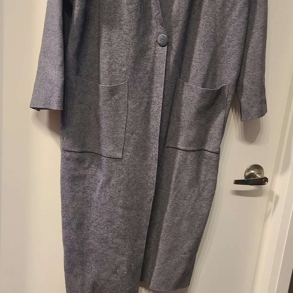 NEW Zara Knit Full Length Sweater Cardigan Or Jacket - Picture 2 of 8